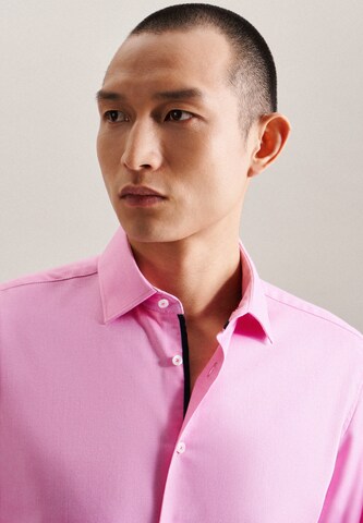 SEIDENSTICKER Slim Fit Hemd in Pink