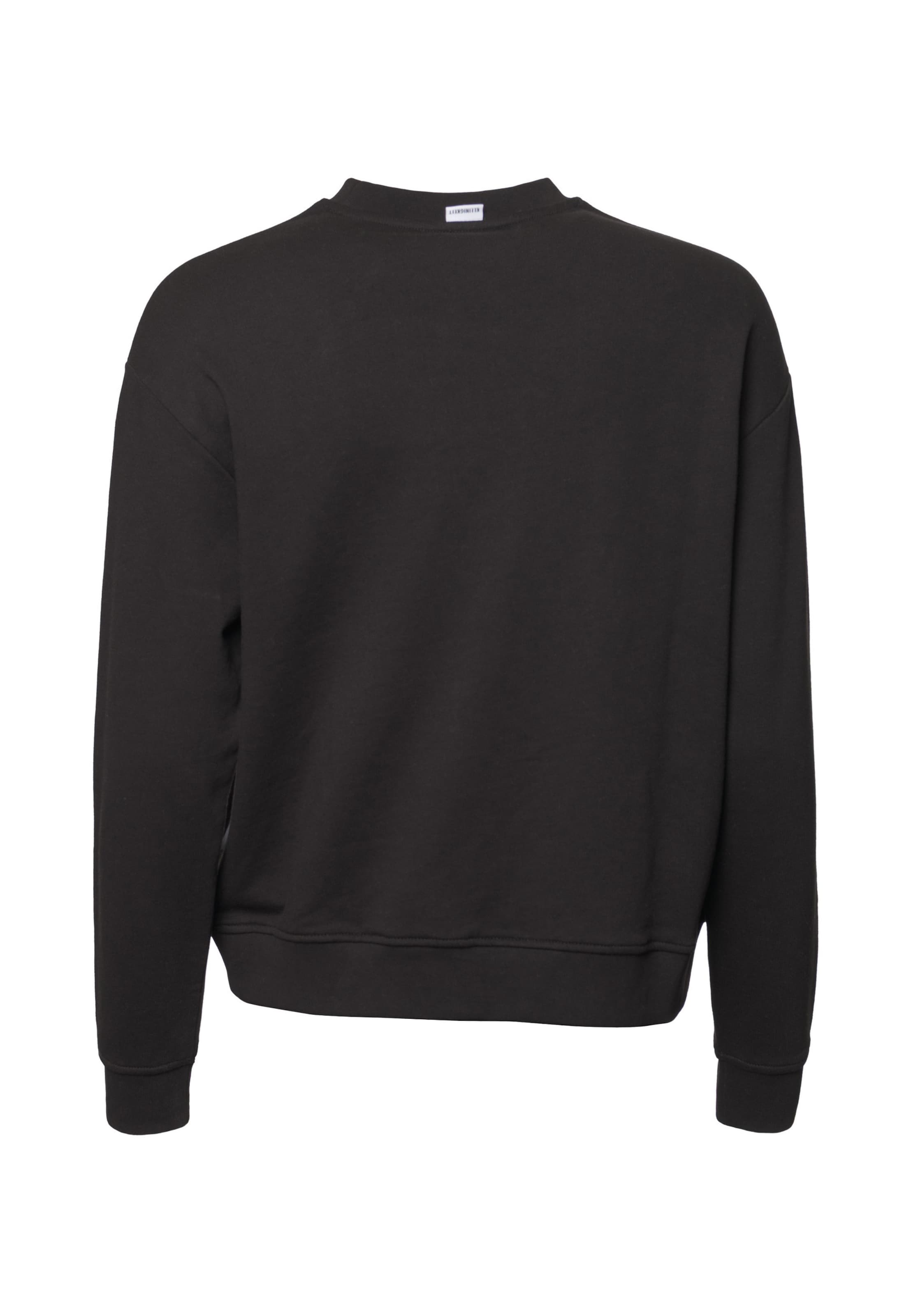 Sweat-shirt 'Avec L'amour' Kleinigkeit en noir
