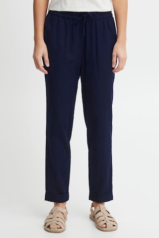 Fransa Regular Pants 'Maddie' in Blue: front