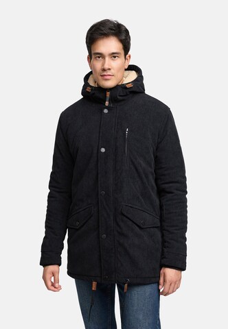 Veste d’hiver 'INLedley' INDICODE JEANS en noir : devant