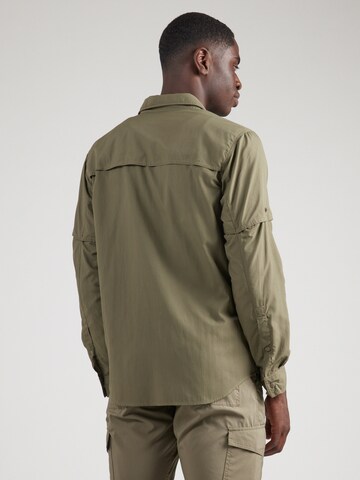 COLUMBIA - Ajuste regular Camisa funcional 'Skien Valley' en verde