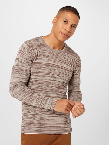 Key Largo Sweater 'ALABAMA' in Brown: front