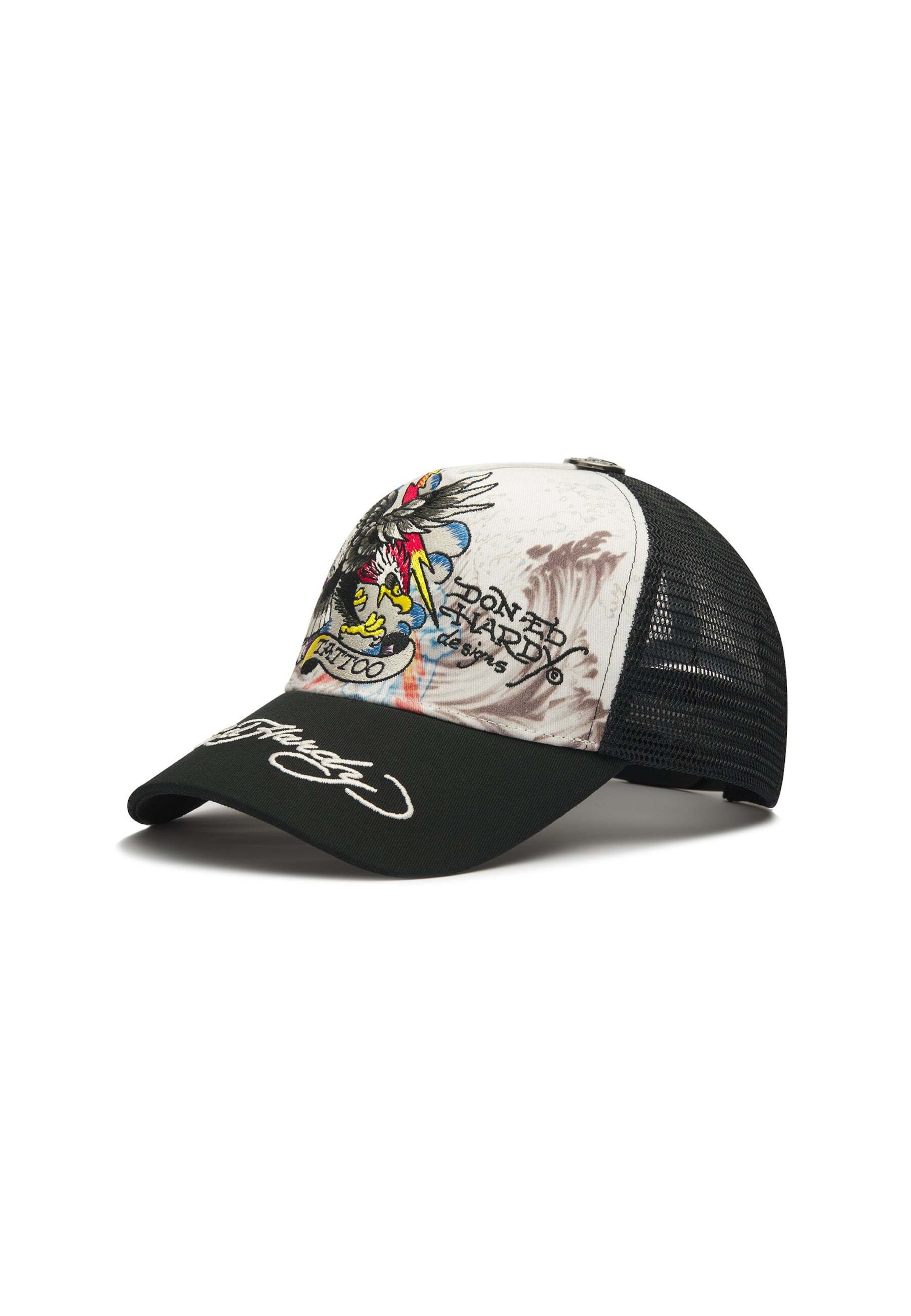 Ed Hardy Hætte 'Tattoo Eagle' i hvid: forside