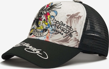 Cappello da baseball 'Tattoo Eagle' di Ed Hardy in bianco: frontale