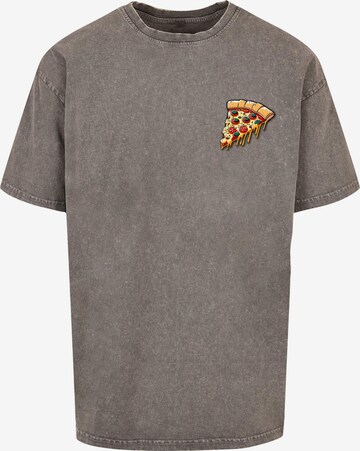 Merchcode Shirt 'Pizza Comic' in Grey: front