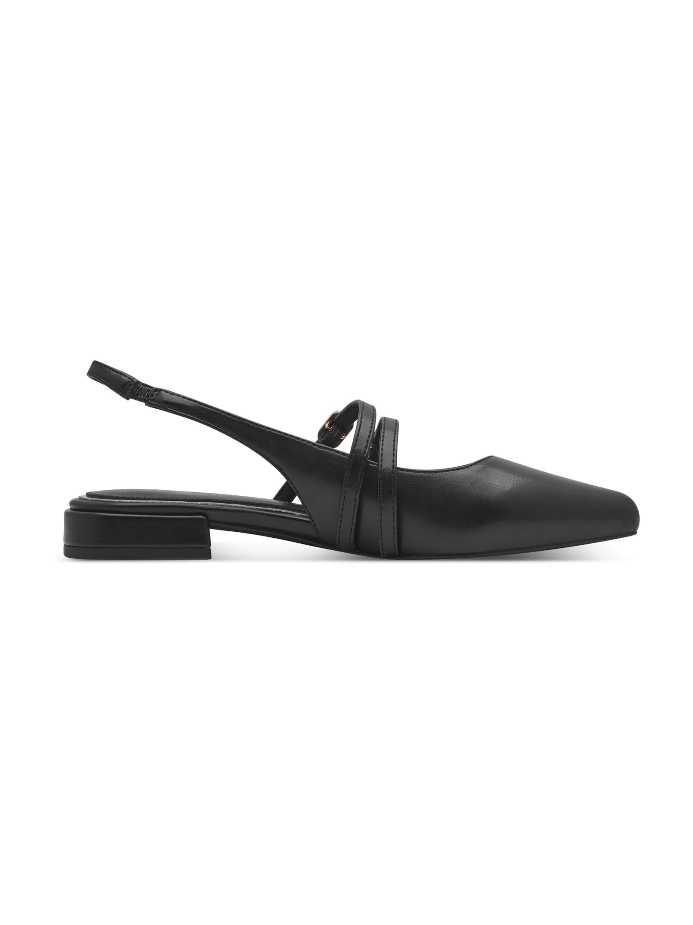 MARCO TOZZI Ballerinasko med rem i sort