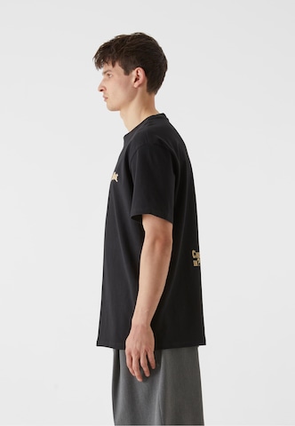 Lost Youth Shirt 'Western Motel' in Zwart
