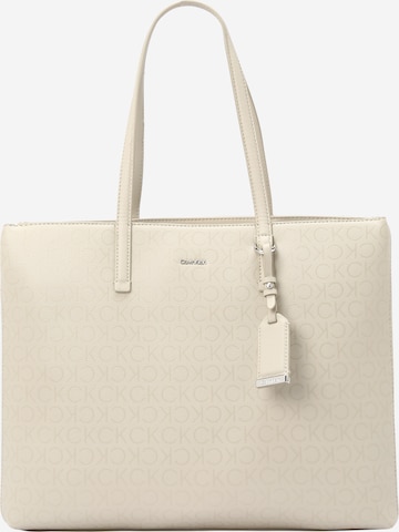 Calvin Klein Shopper táska - bézs: elől