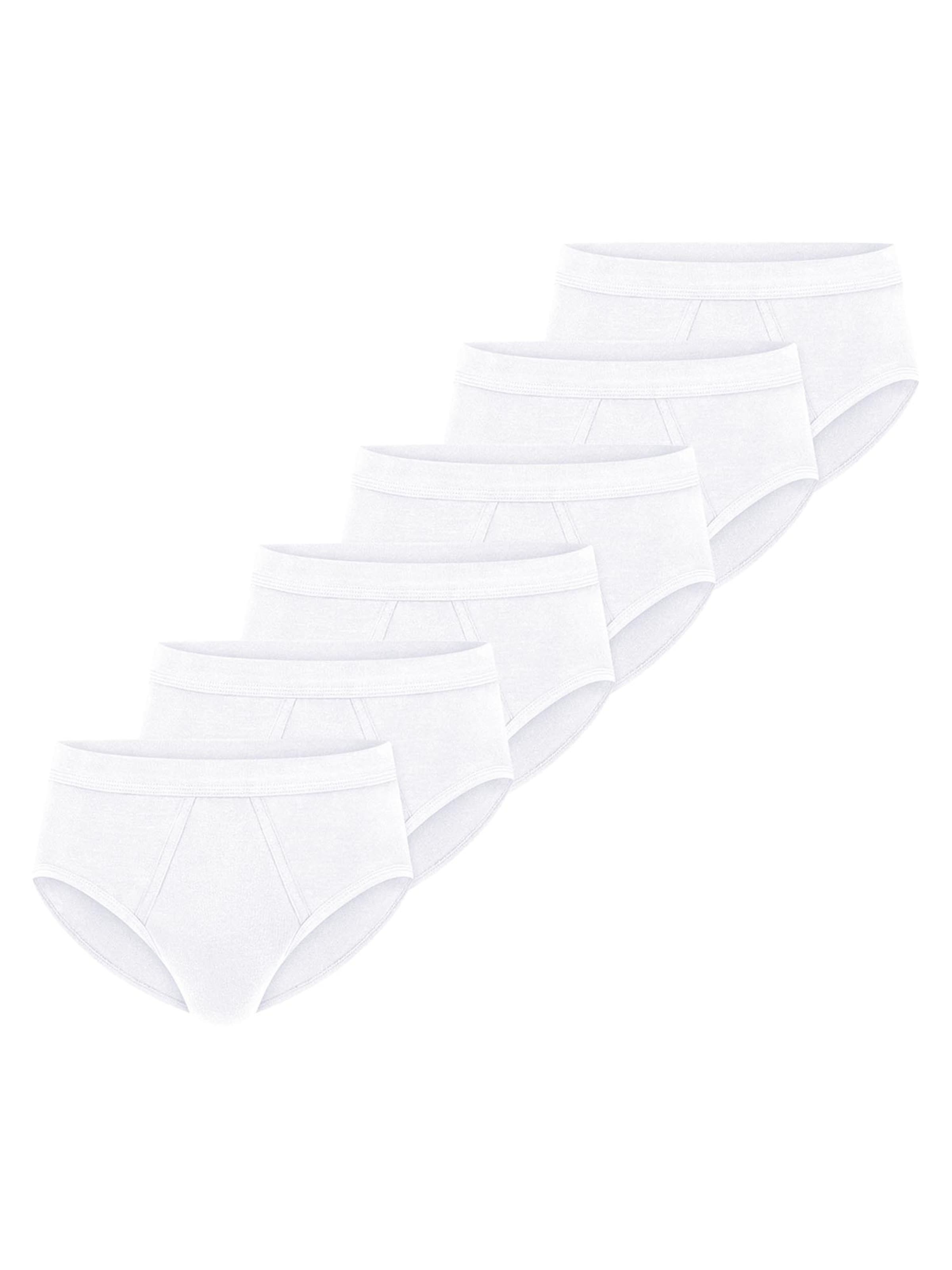 SCHIESSER Panty 'Cotton Essentials Feinripp' in White: front
