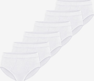 SCHIESSER Slip 'Cotton Essentials Feinripp' in Wit: voorkant