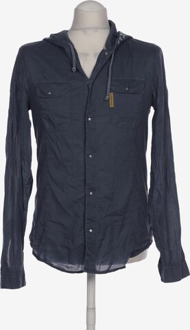 Armani Jeans Button Up Shirt in M in Grey: front