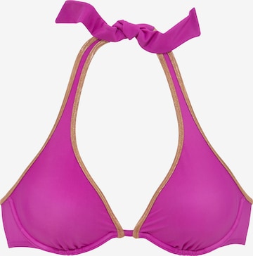 Top per bikini di Bruno Banani in lilla: frontale