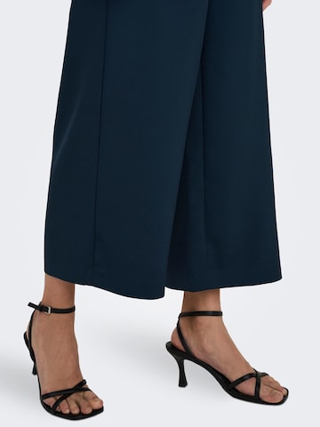 ONLY Wide leg Bandplooibroek 'LIZZO' in Blauw