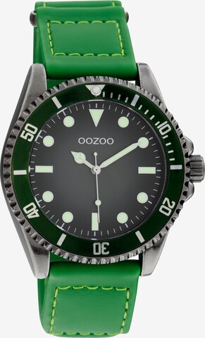 OOZOO Analog Watch in Green: front