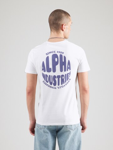 ALPHA INDUSTRIES Bluser & t-shirts i hvid: forside