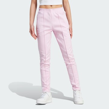 ADIDAS ORIGINALS Слим Штаны 'Adicolor Sst' в Ярко-розовый: спереди