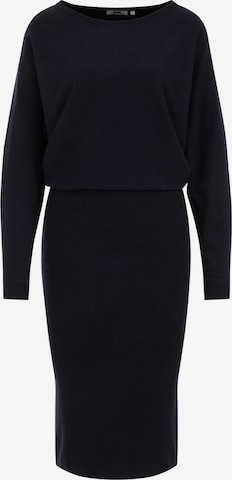 WE Fashion Pletena obleka | modra barva: sprednja stran