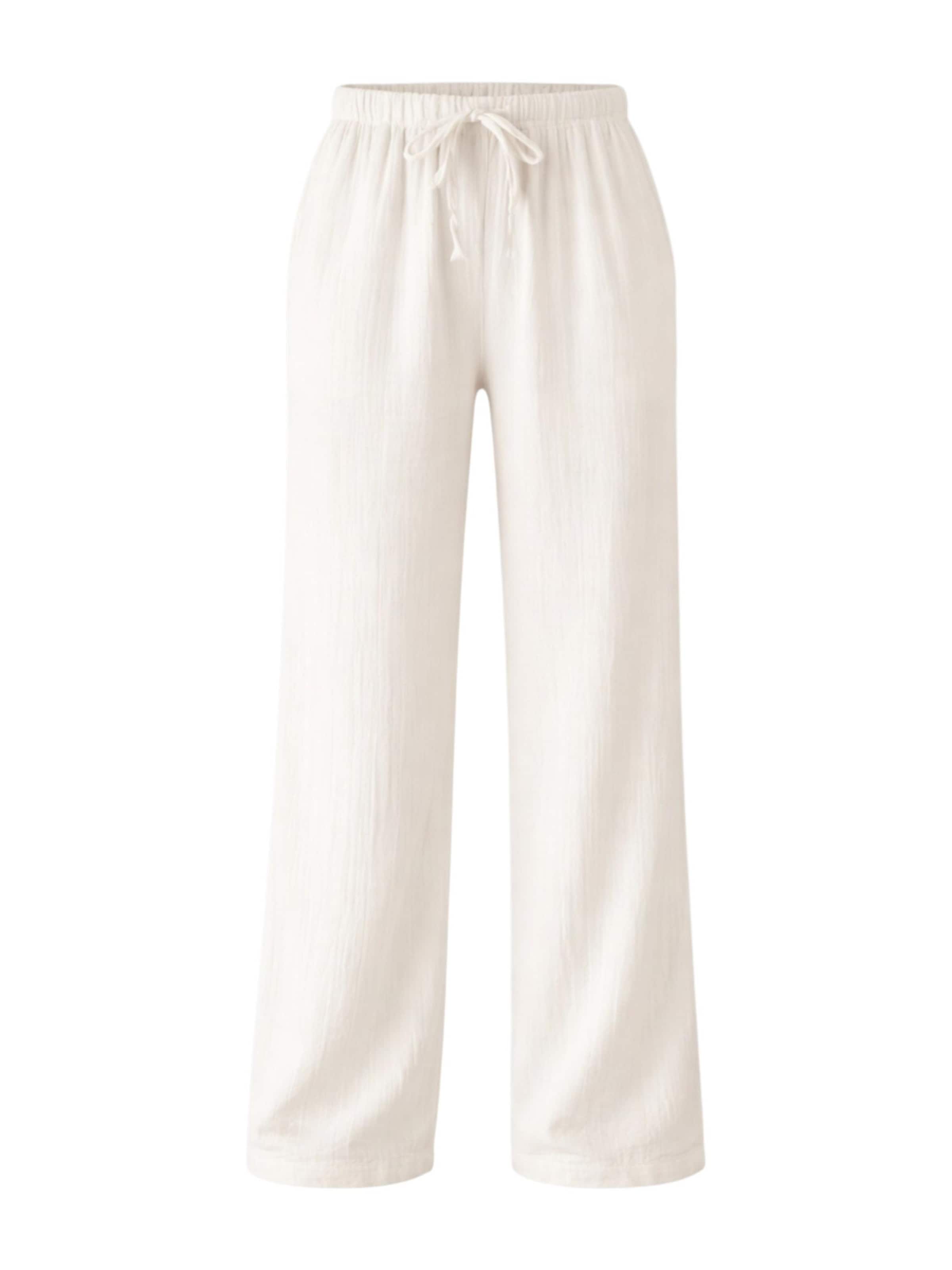 WENOR Wide leg Trousers 'Eleni' in White: front
