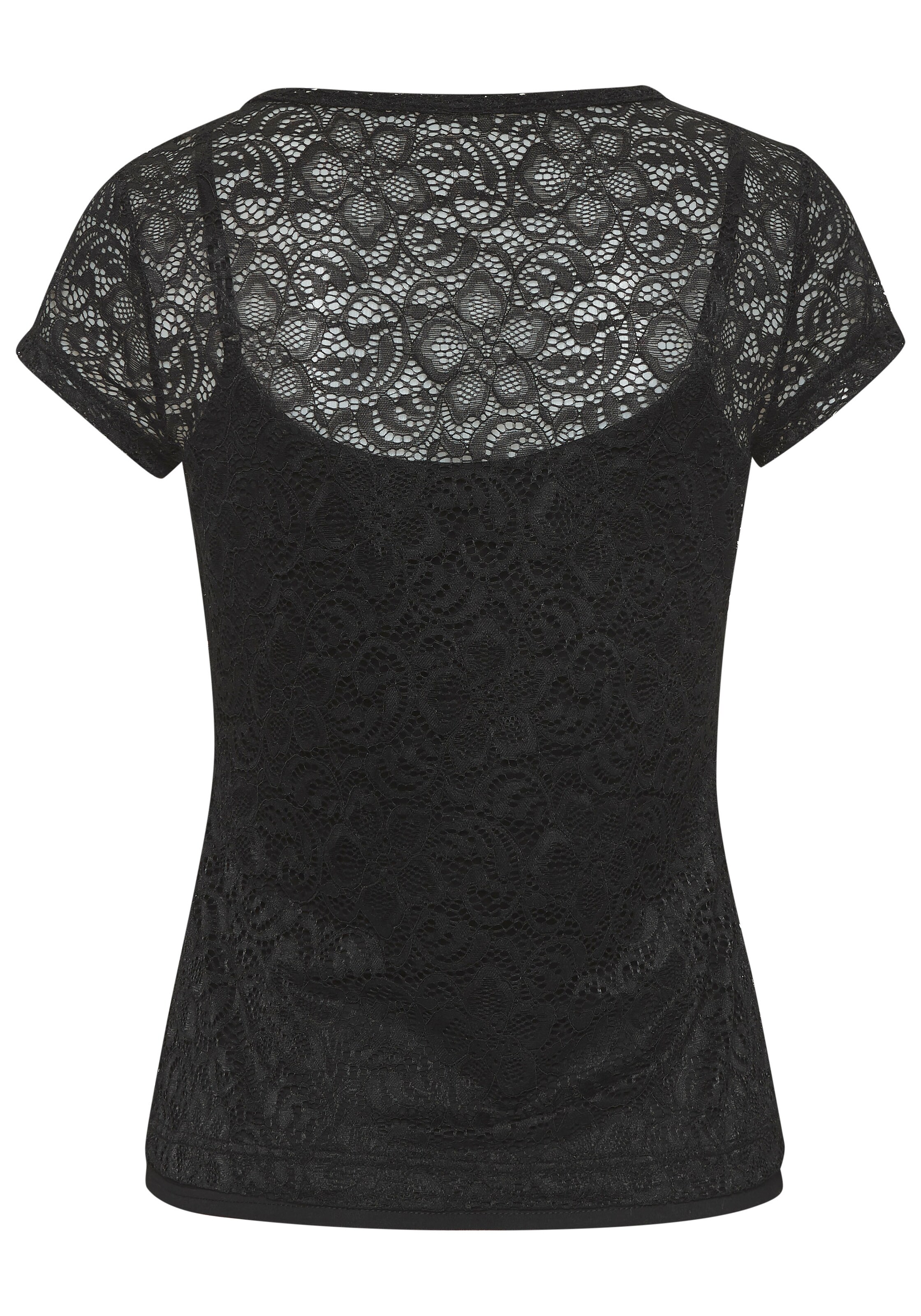 LASCANA Shirt in Black