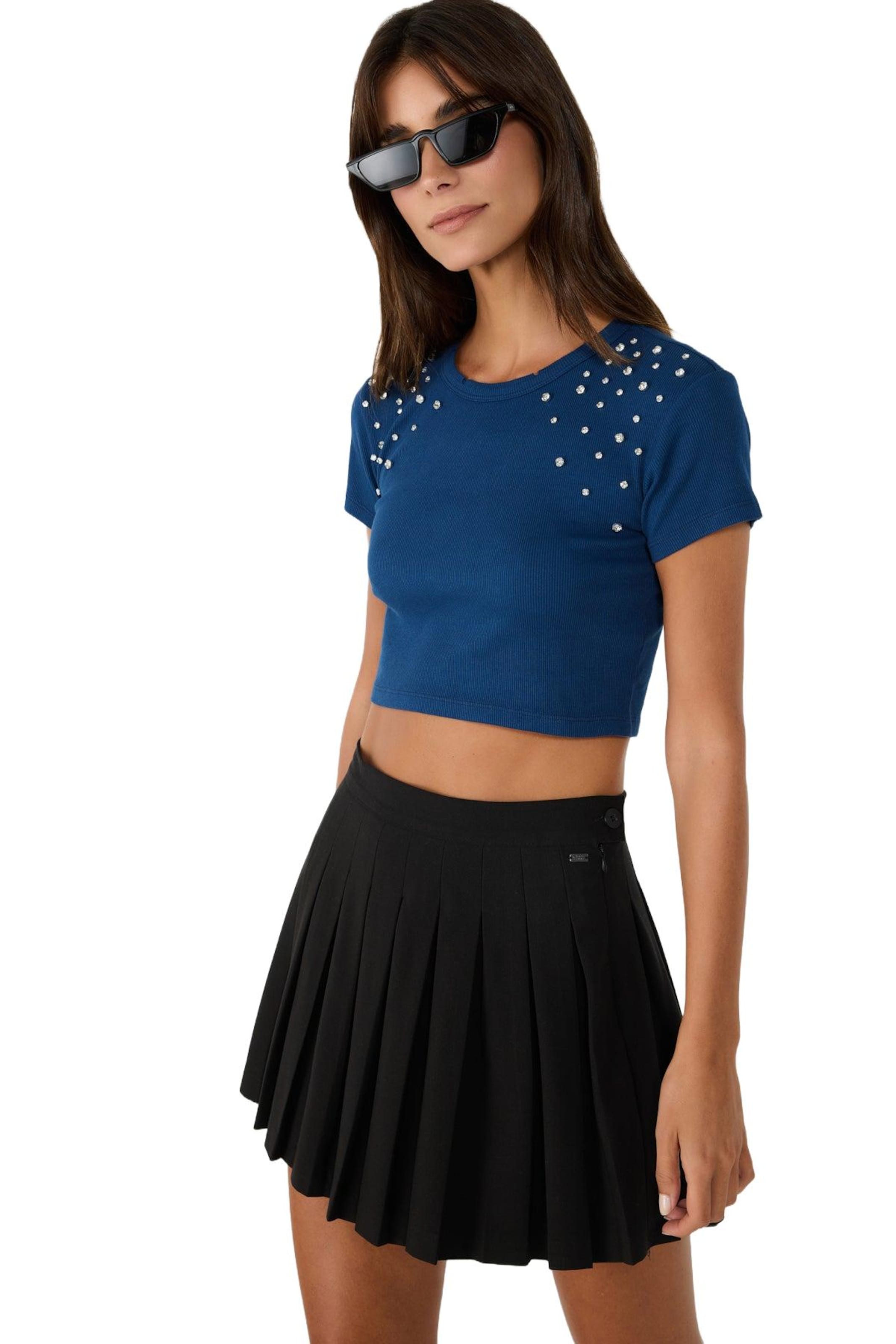 No Matter What Shirt in Blauw