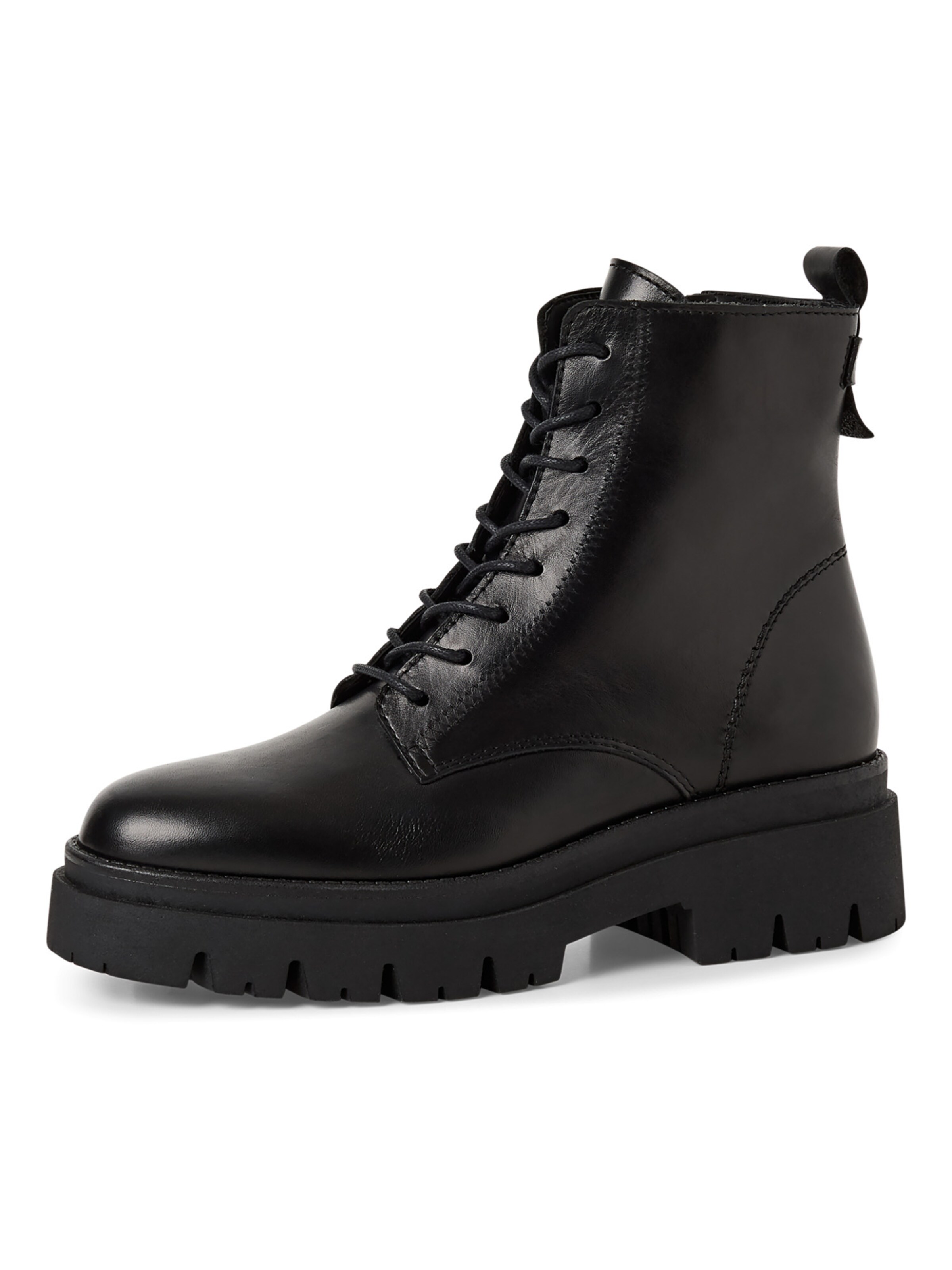 Tamaris Lace-up bootie in Black