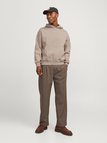 JACK & JONES Sweatshirt 'JORRidgewood' in Bruin