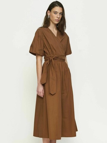 Soft Rebels Dress ' SRHalen ' in Brown: front