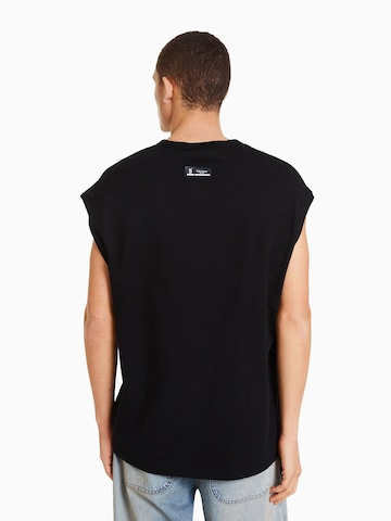 T-Shirt Bershka en noir