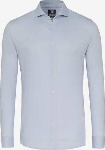 DESOTO Jerseyhemd in Blau: Vorderseite