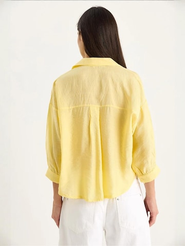 Bianco Lucci Bluse in Gelb