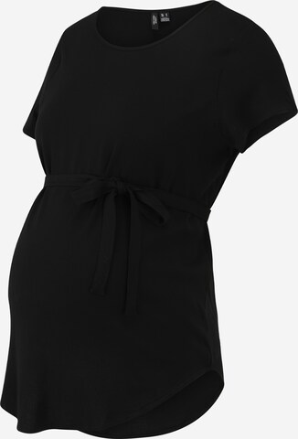 Vero Moda Maternity Blouse 'BELLA' in Zwart: voorkant