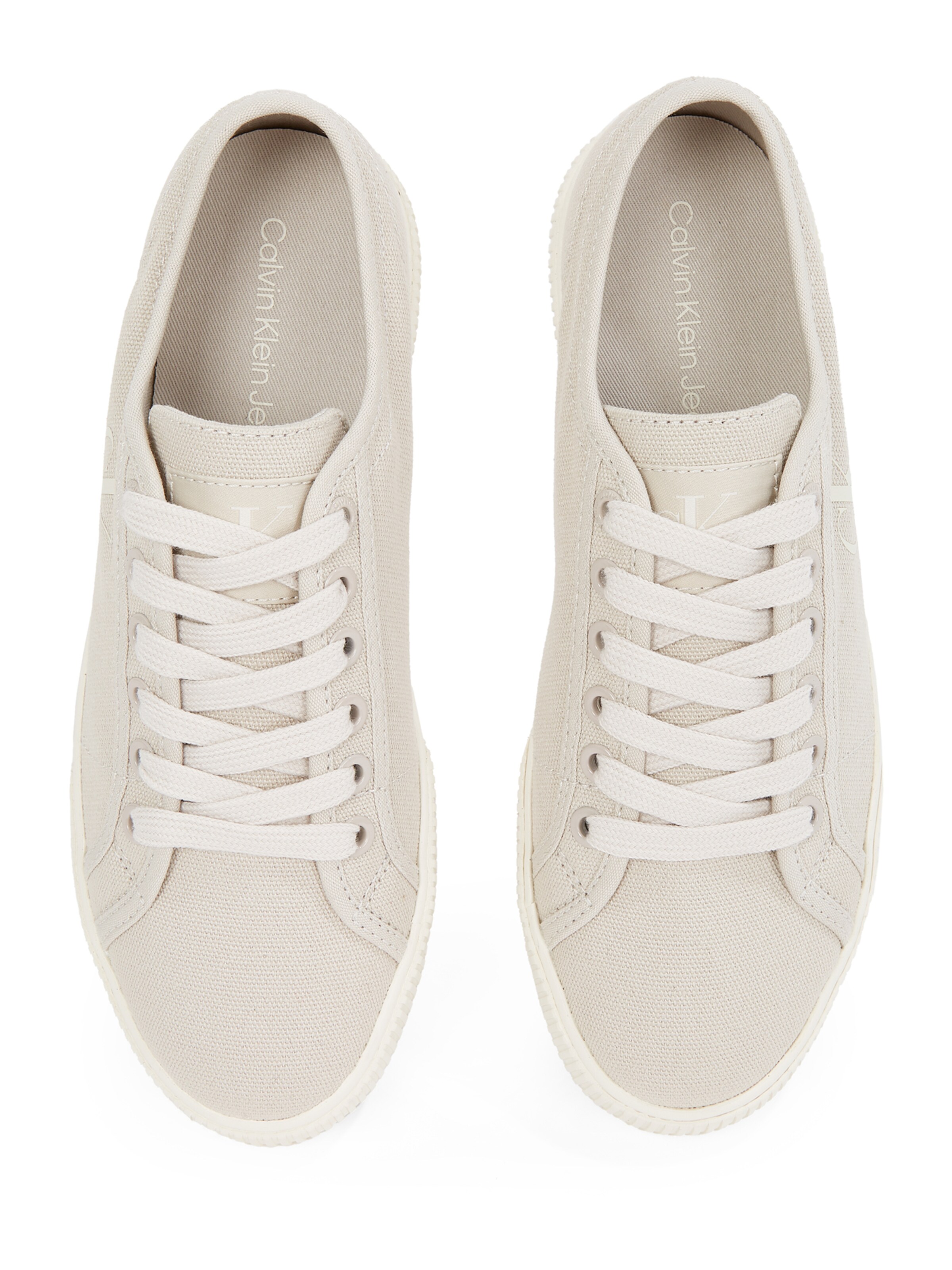 Calvin Klein Σνίκερ χαμηλό 'ESS' σε λευκό