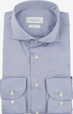 Profuomo Button Up Shirt in Blue: front
