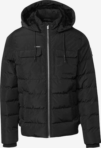 KOROSHI Between-season jacket in Black: front