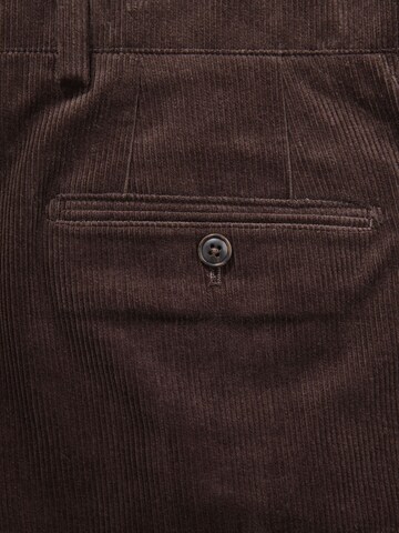 Next Loosefit Bandplooibroek in Bruin