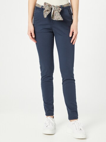 Le Temps Des Cerises Skinny Pants 'DYLI' in Blue: front