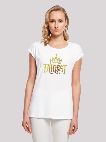 Maglietta 'Disney The Descendents Fairest Gold' di F4NT4STIC in bianco: frontale
