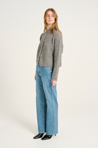Gestuz Knit cardigan 'AlphaGZ' in Grey