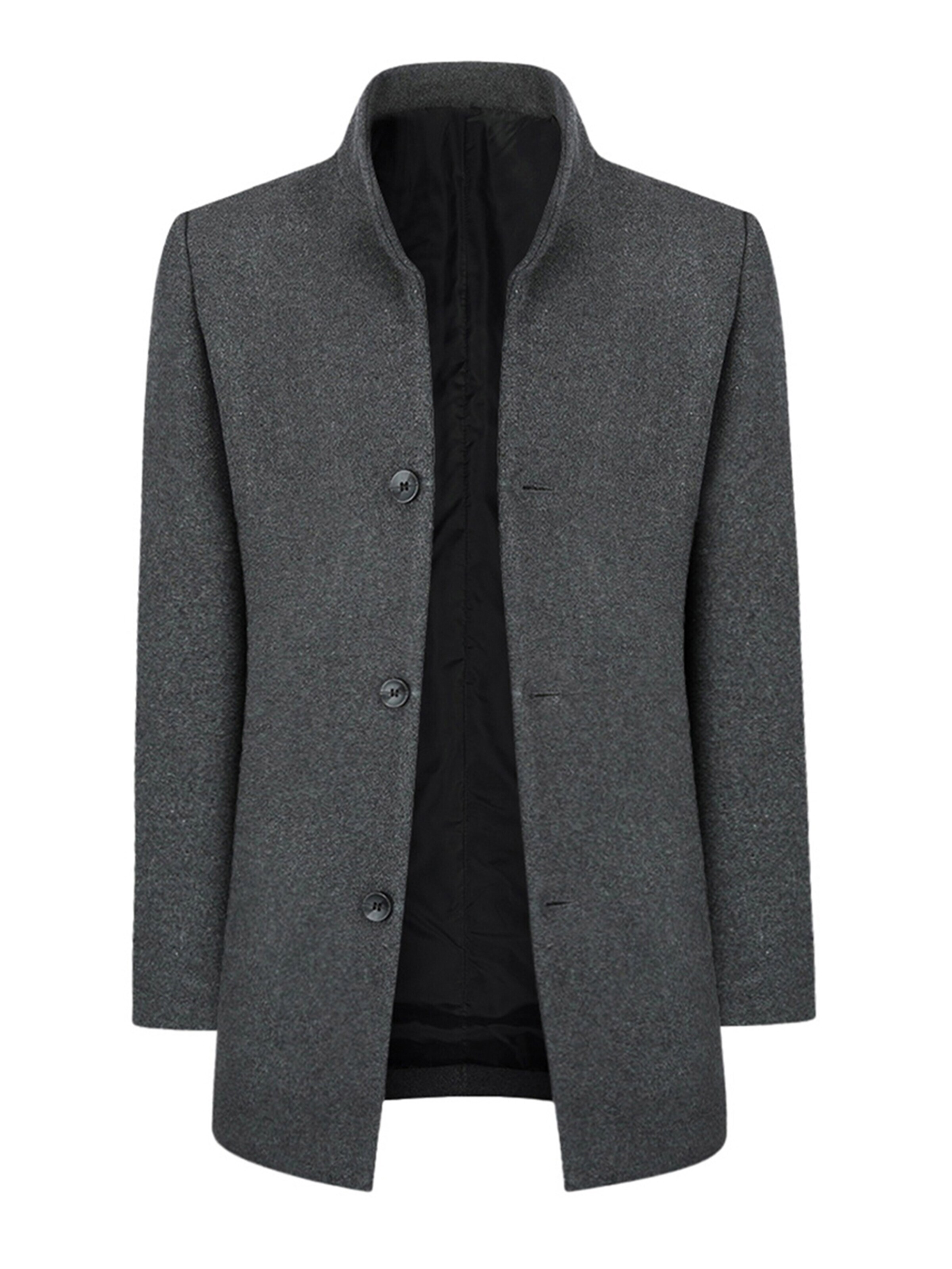 YOUTHUP Winter Coat in Grey: front