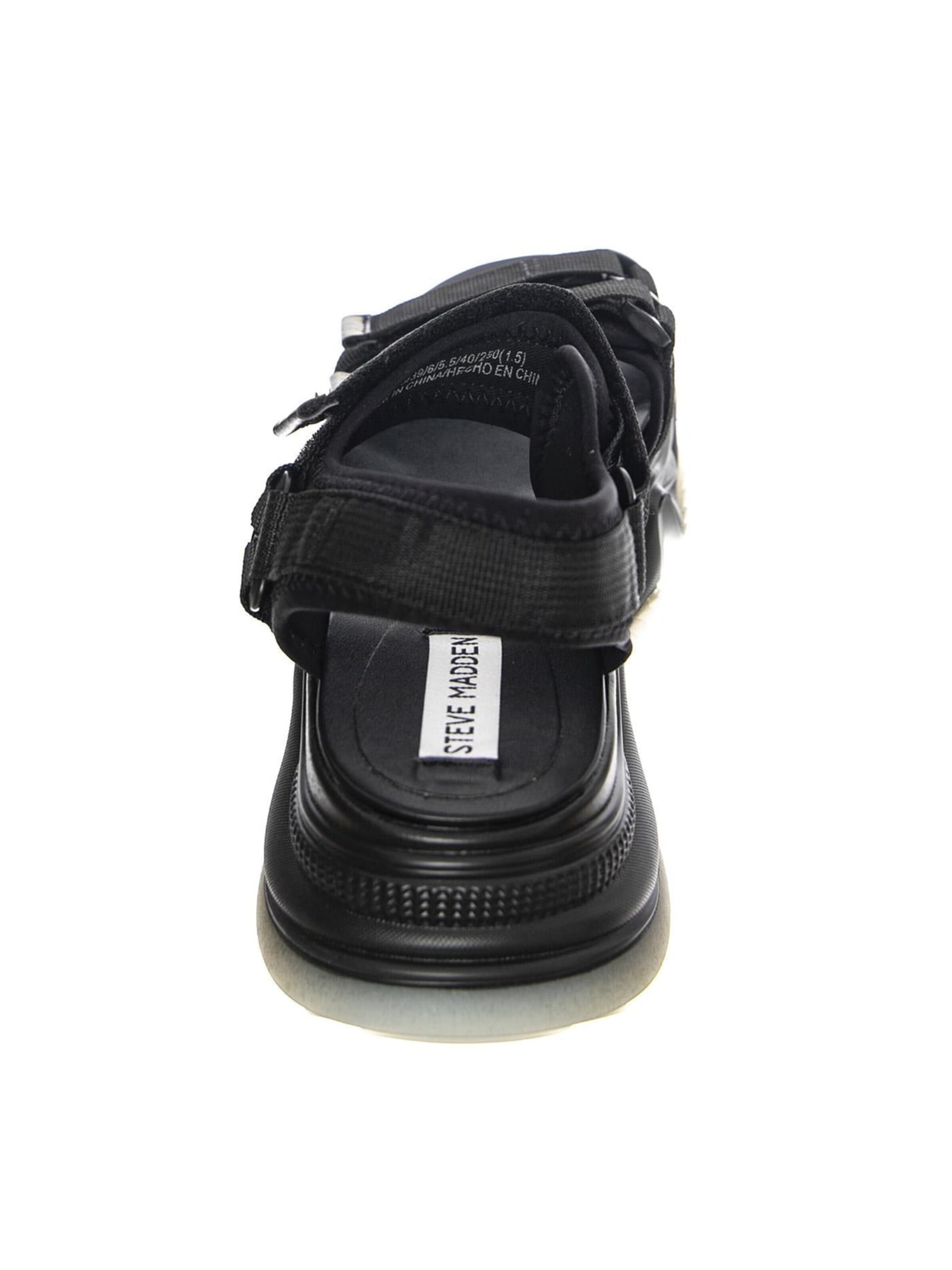 Sandalo 'Womens Chakra Black / Gold Sandals' di STEVE MADDEN in nero