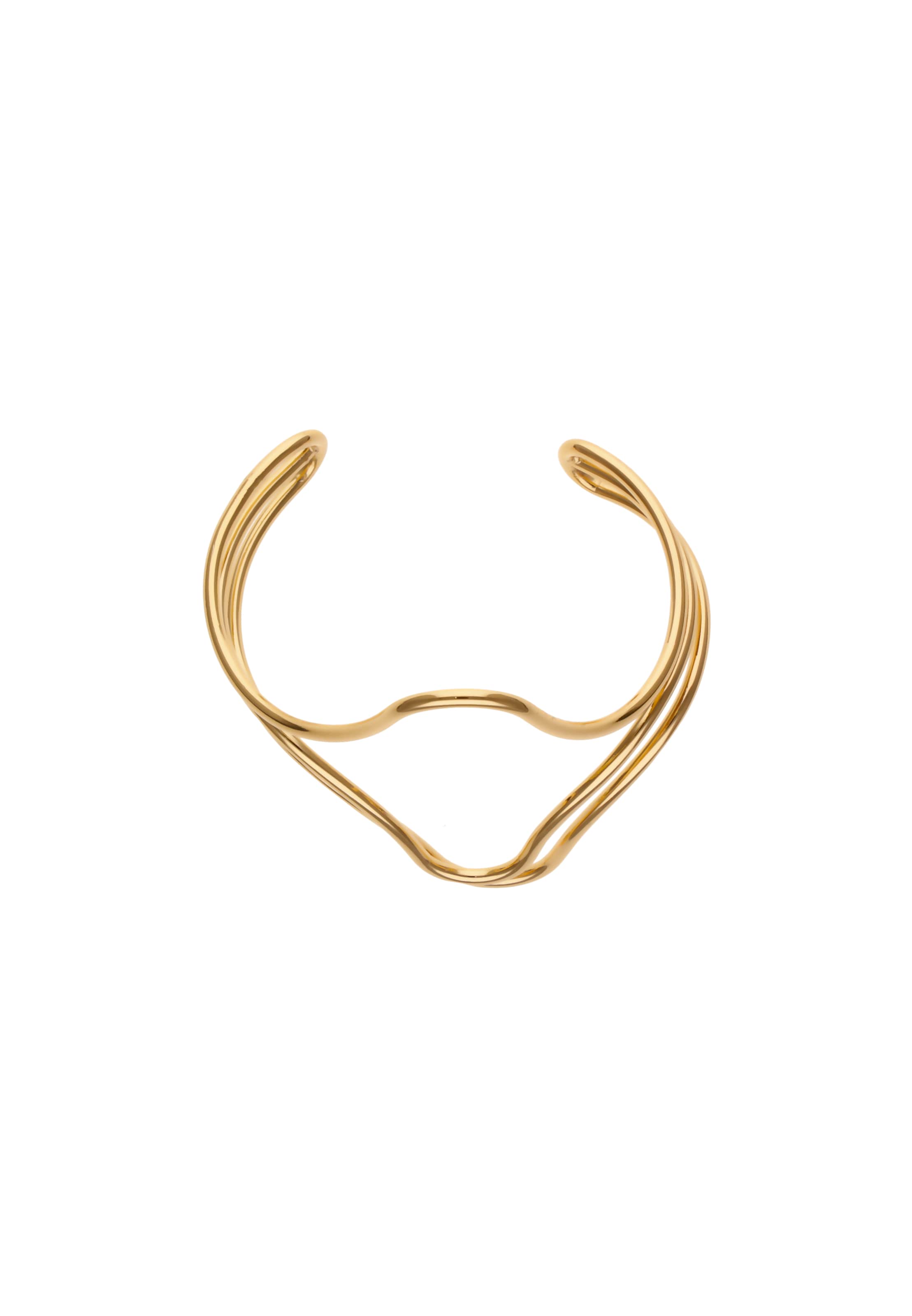 Bracelet usha WHITE LABEL en or : devant