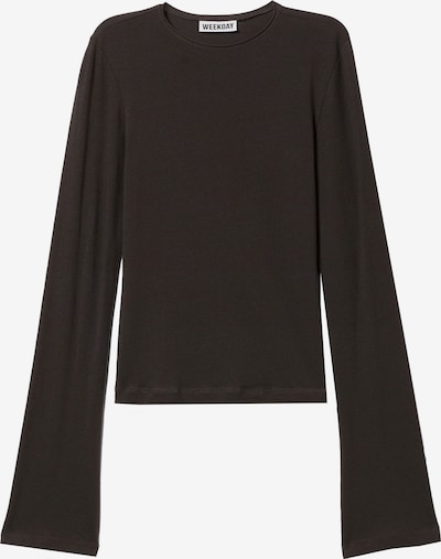 Marškinėliai 'Violet' iš WEEKDAY, spalva – tamsiai ruda, Prekių apžvalga