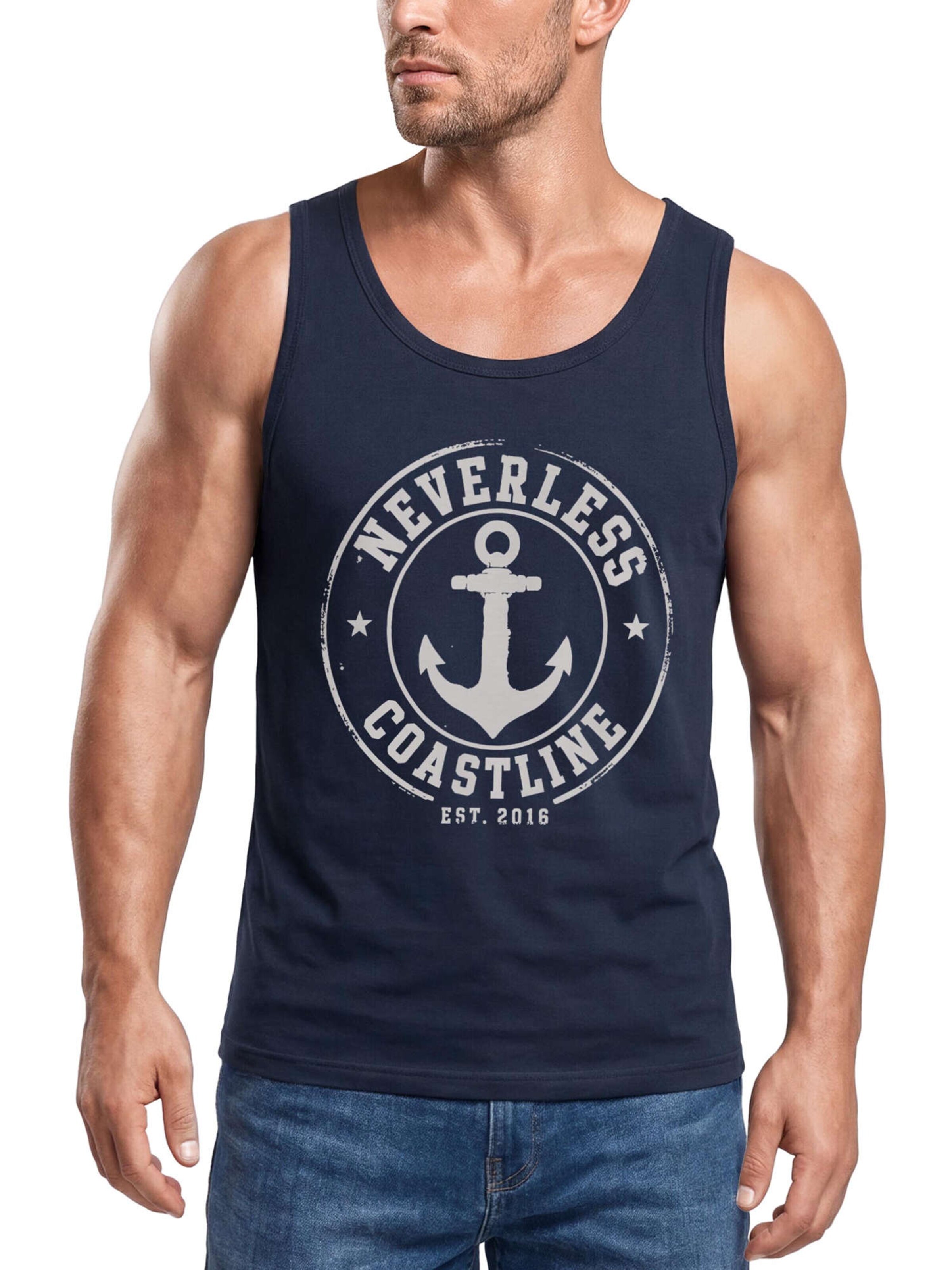Neverless Shirt 'Coastal' in Blue