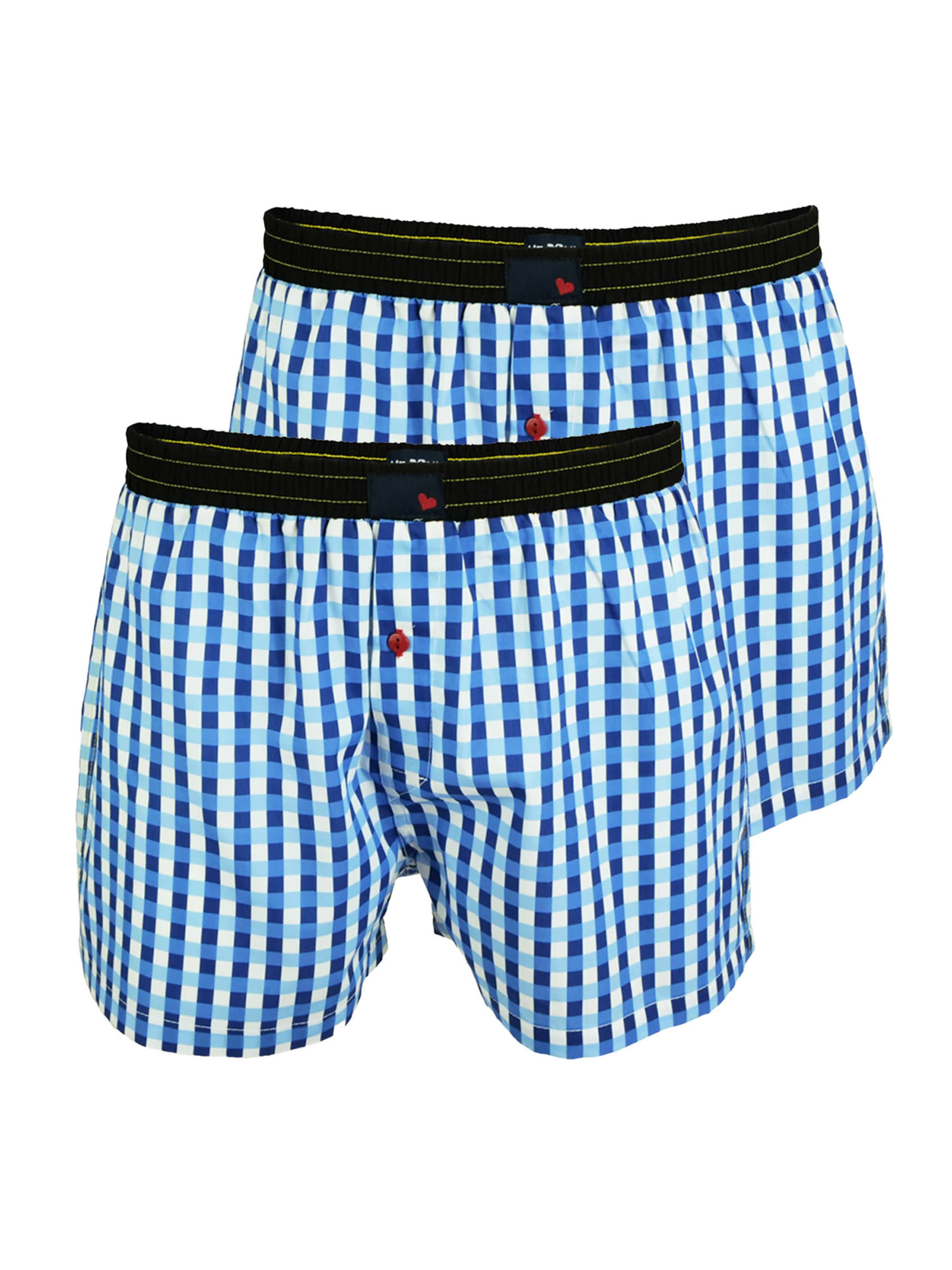 UNABUX Boxershorts 'Flying Falcon' in Blauw: voorkant
