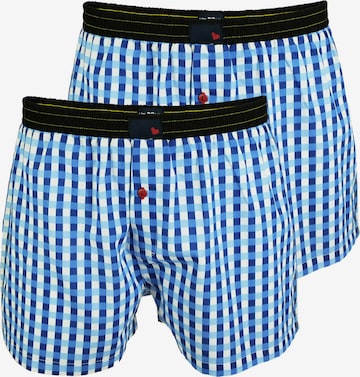 UNABUX Boxershorts 'Flying Falcon' in Blau: Vorderseite