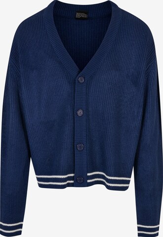 Urban Classics Knit cardigan in Blue: front