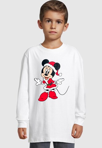T-Shirt 'Minnie Mouse - Christmas Outfit' ABSOLUTE CULT en blanc : devant