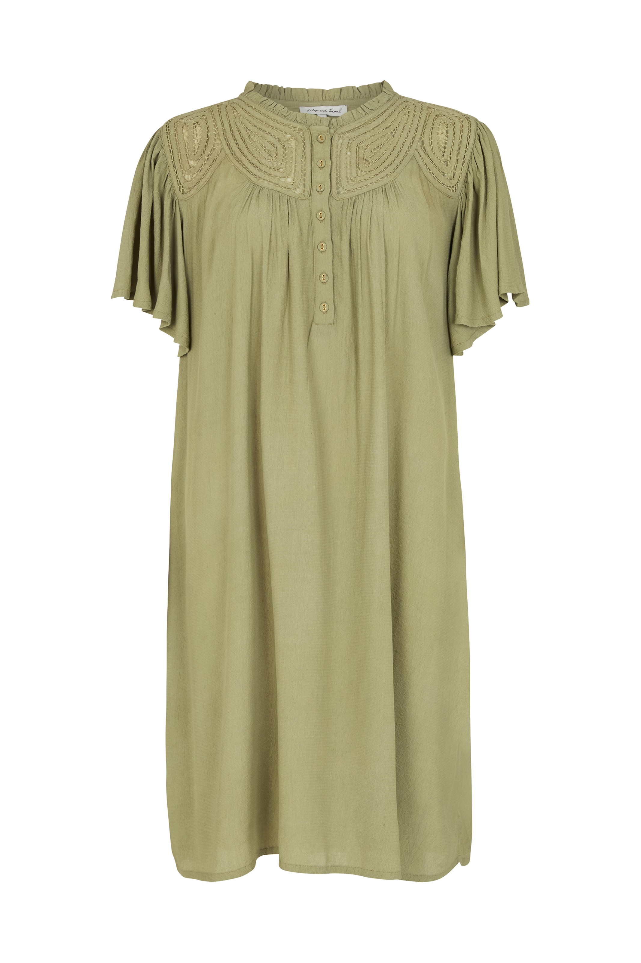 lily and lionel Kleid 'Roma' in Grün: Vorderseite