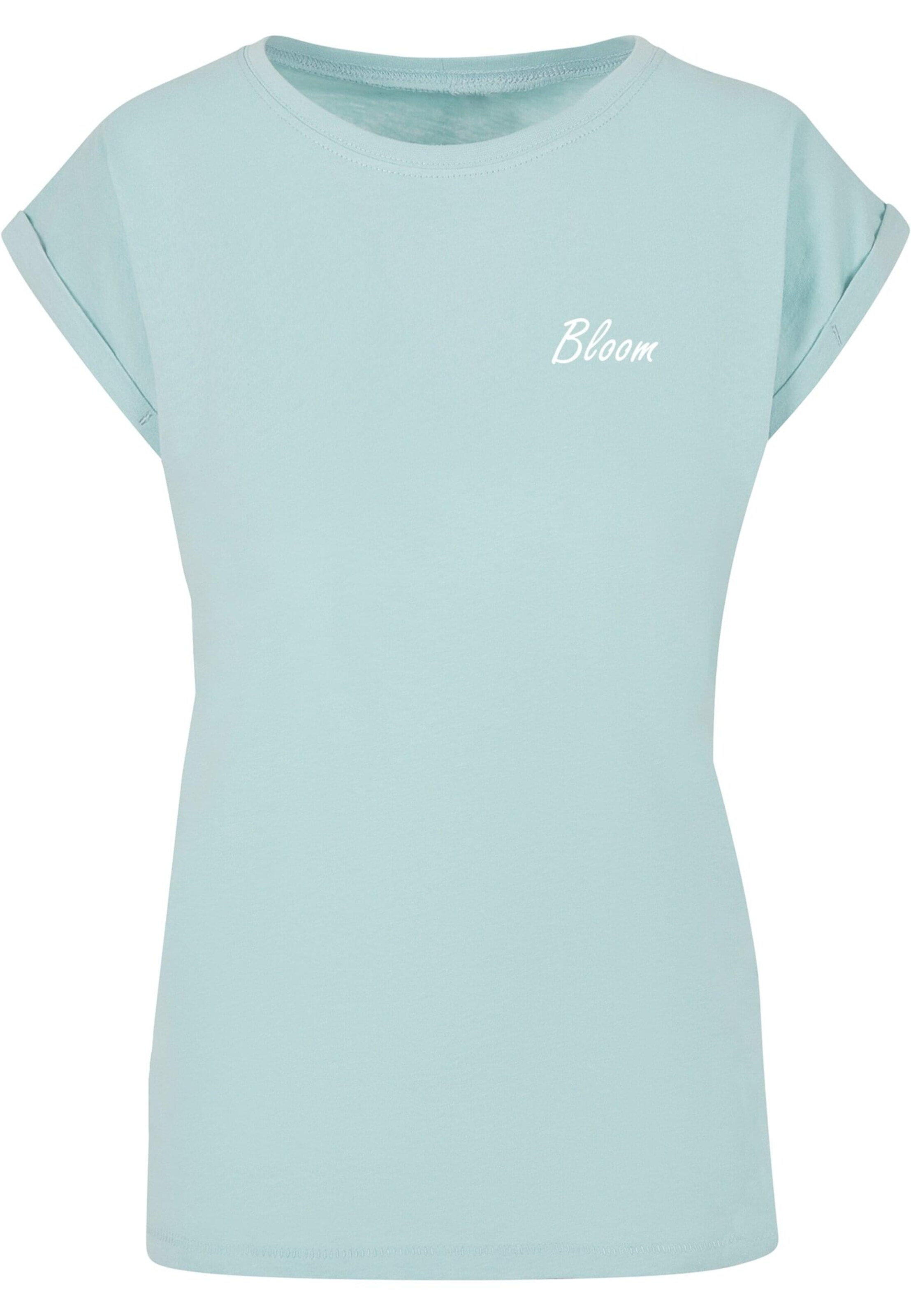 Merchcode T-shirt 'Flowers Bloom' i blå: framsida