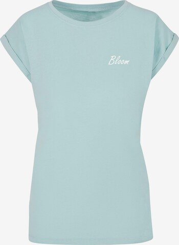 T-shirt 'Flowers Bloom' Merchcode en bleu : devant